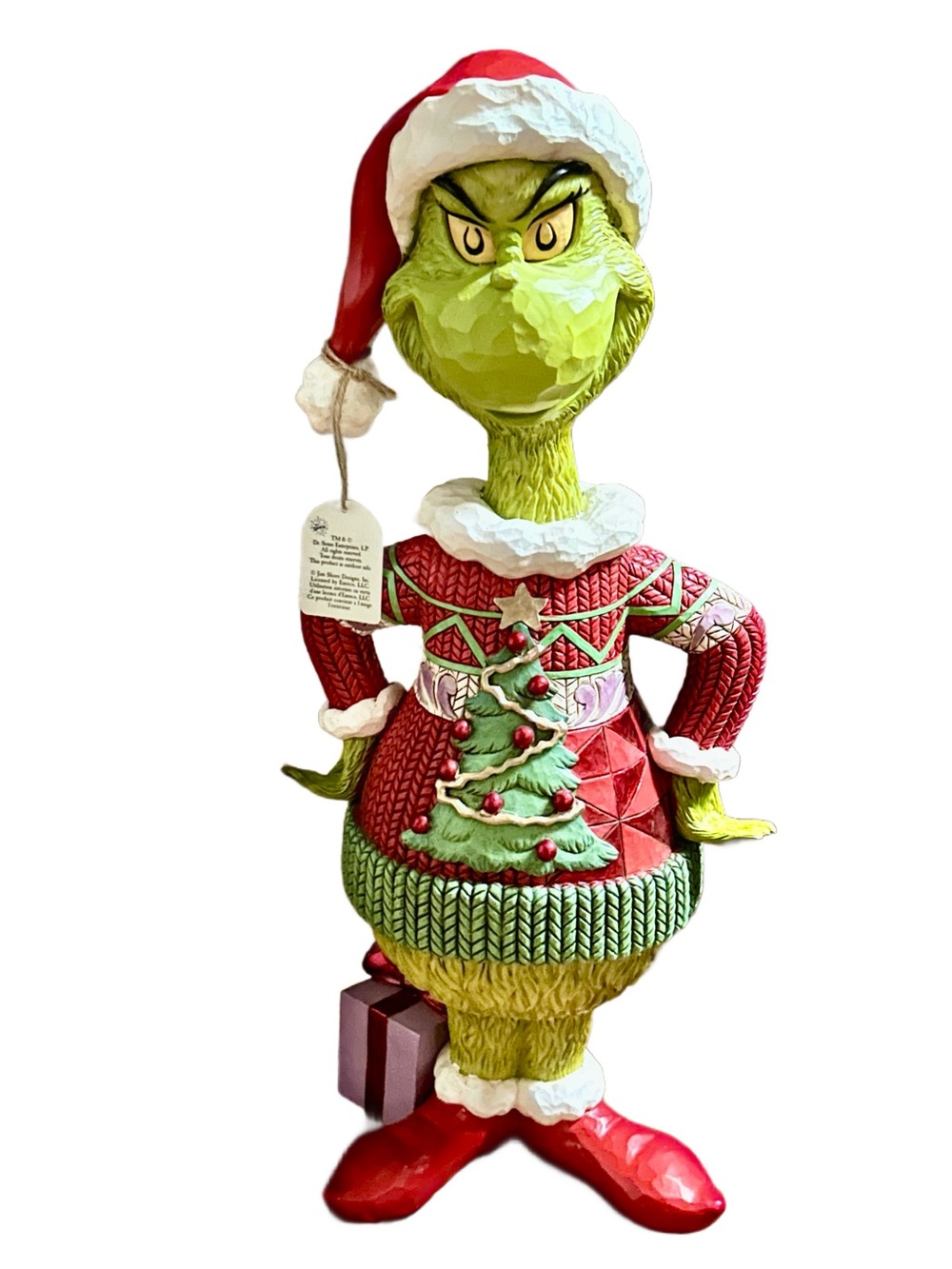 Jim Shore ~ 2026 ~ Grinch In Ugly Sweater Statue ~ 20” Tall ~ New In Box